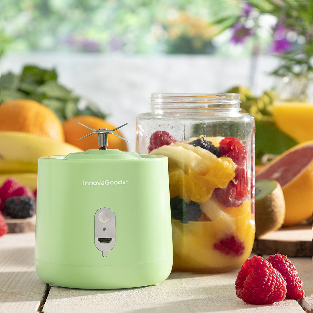 Blender Portatile USB - 6 Lame in acciaio Ricaricabile